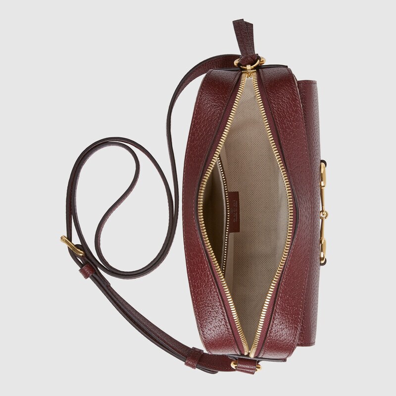 Gucci Horsebit 1955 Small Shoulder Bag 645454 Burgundy